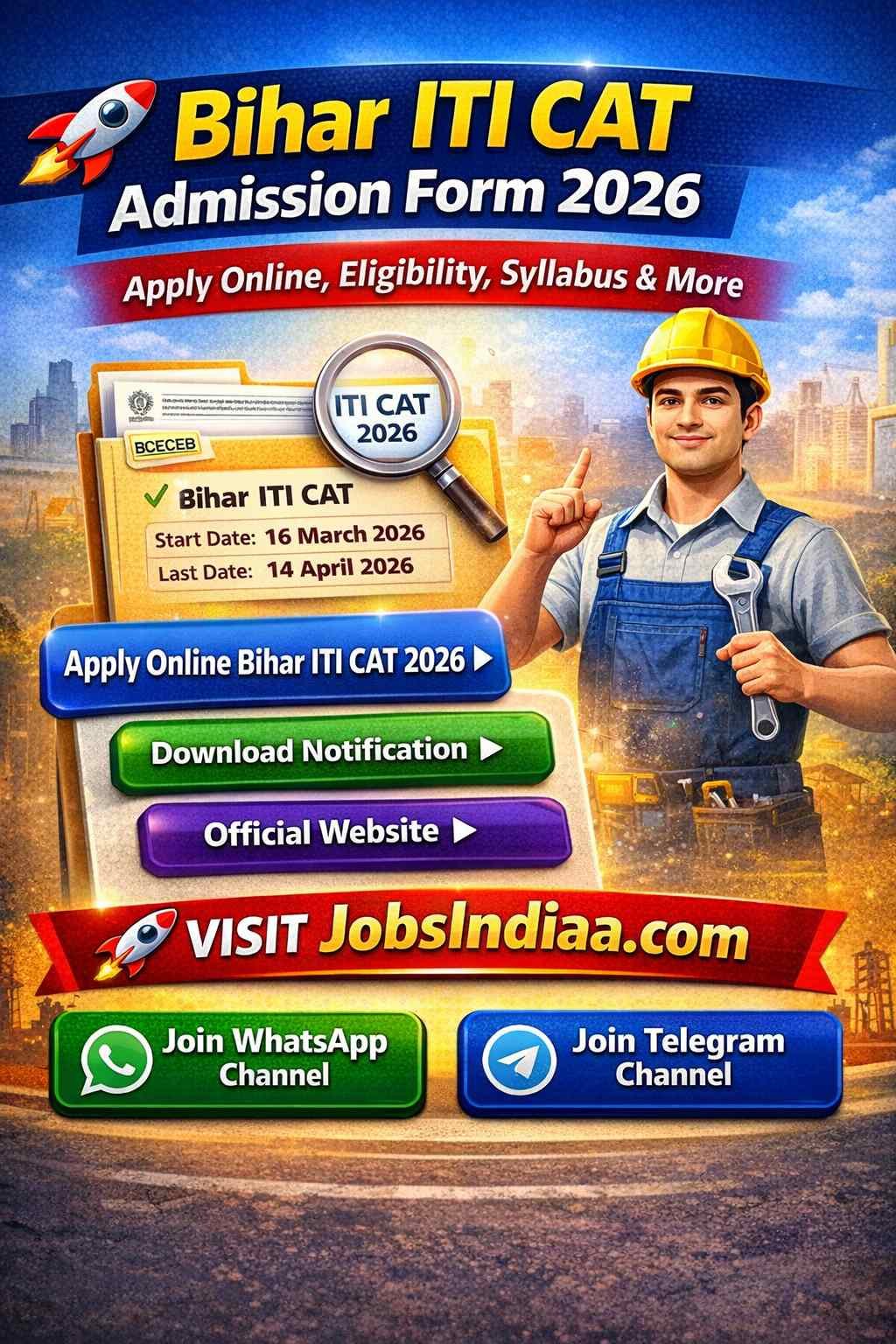 Bihar ITI CAT 2026 Notification