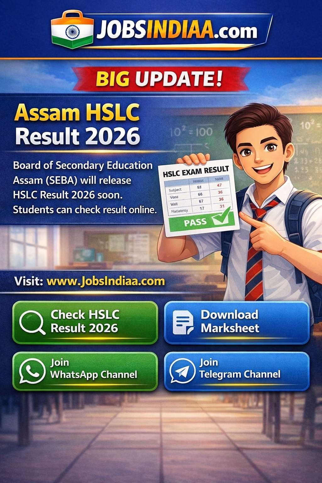Assam HSLC Result 2026