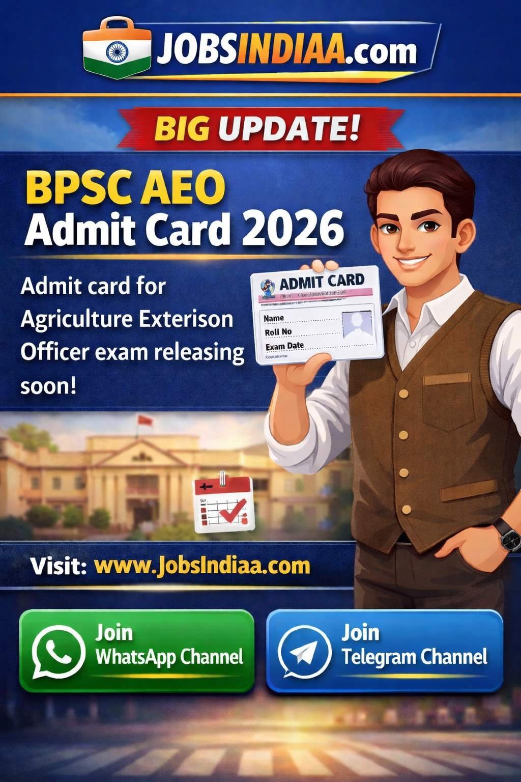 BPSC AEO Admit Card 2026 Notification
