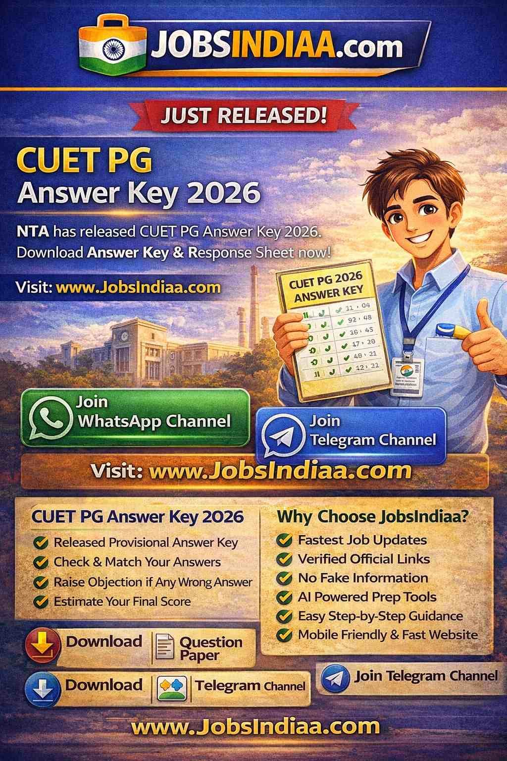 CUET PG Answer Key 2026