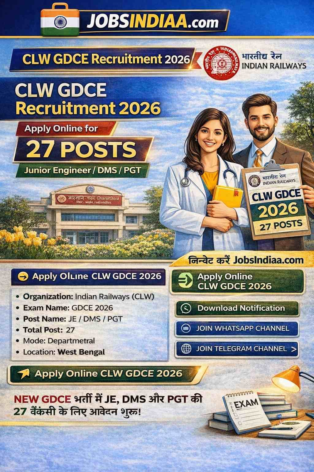 CLW GDCE Recruitment 2026