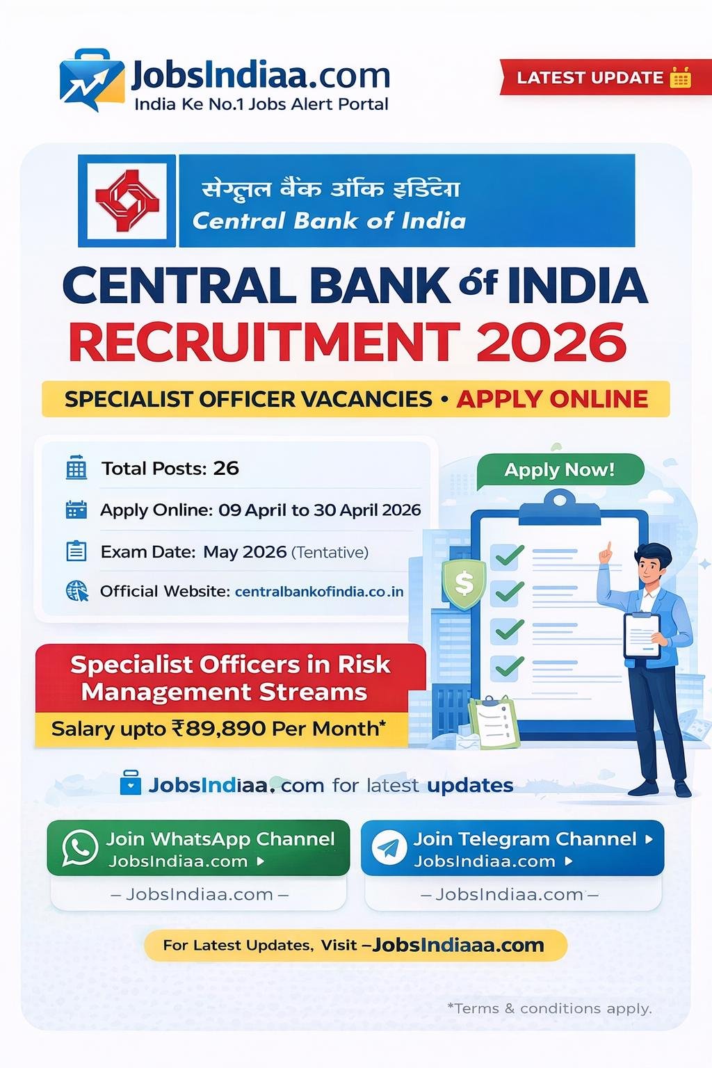 Central Bank of India Recruitment 2026