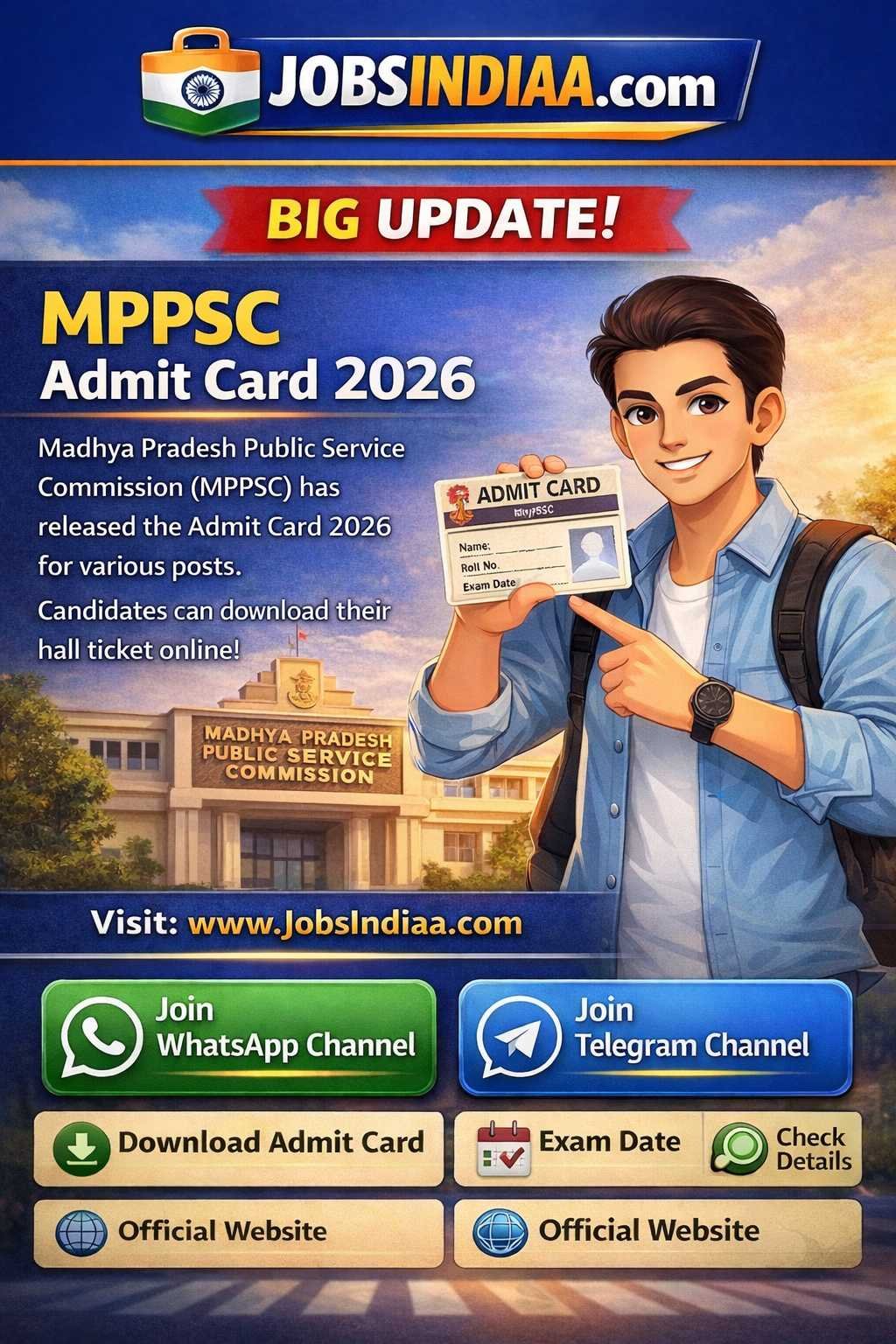 MPPSC Admit Card 2026