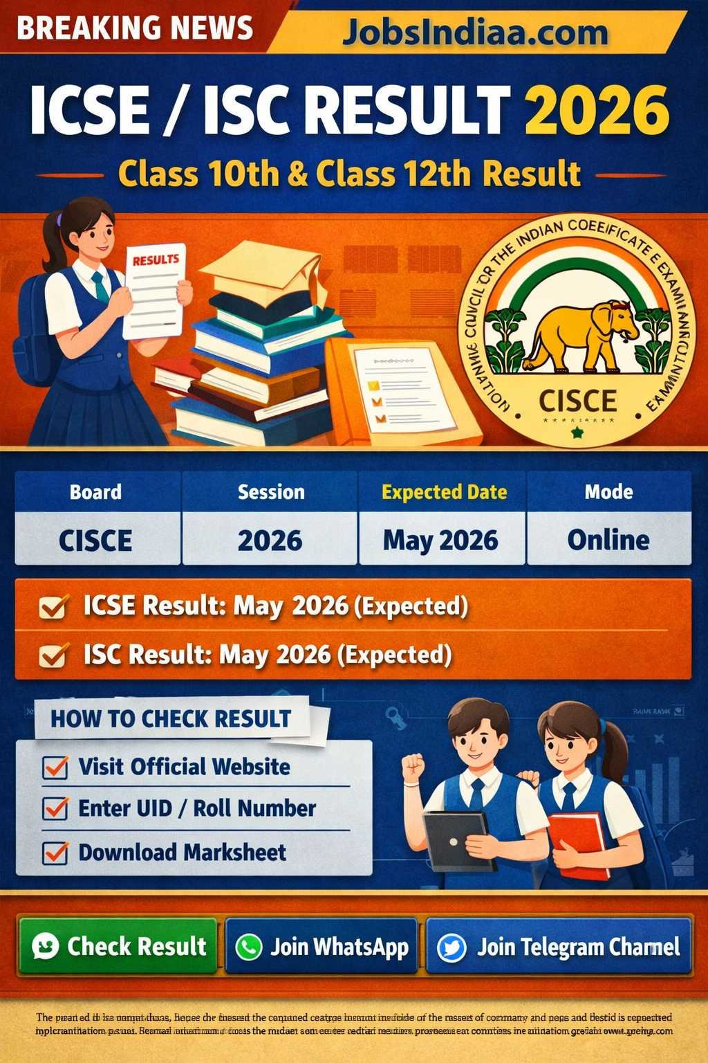 ICSE ISC Result 2026
