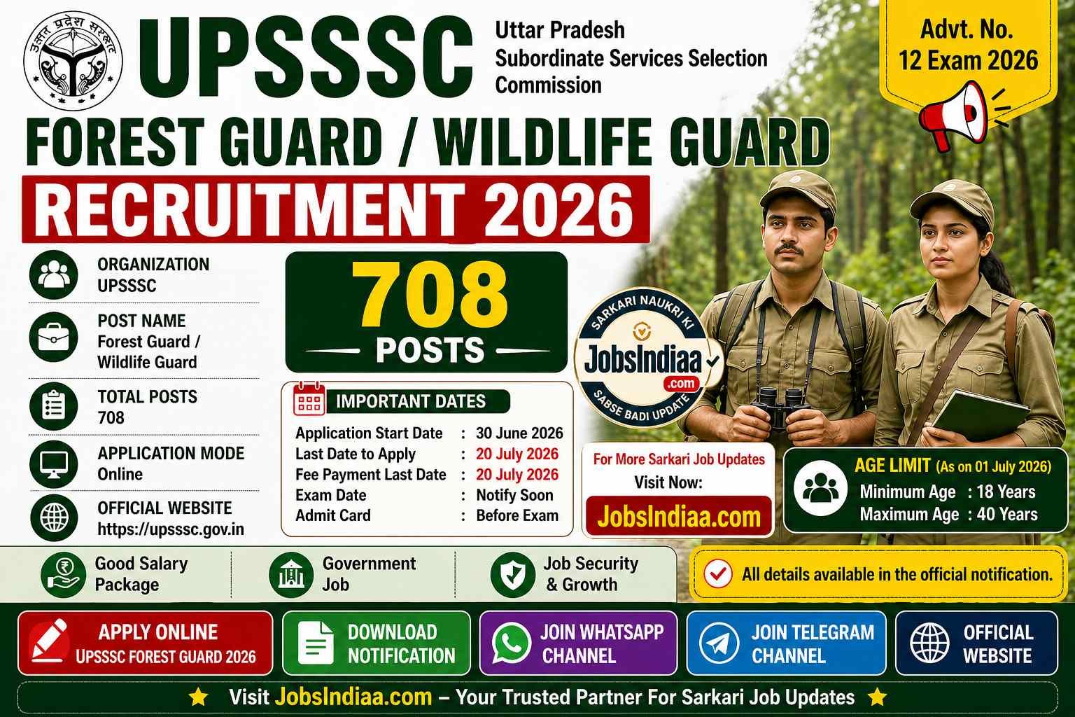 UPSSSC Forest Guard Recruitment 2026