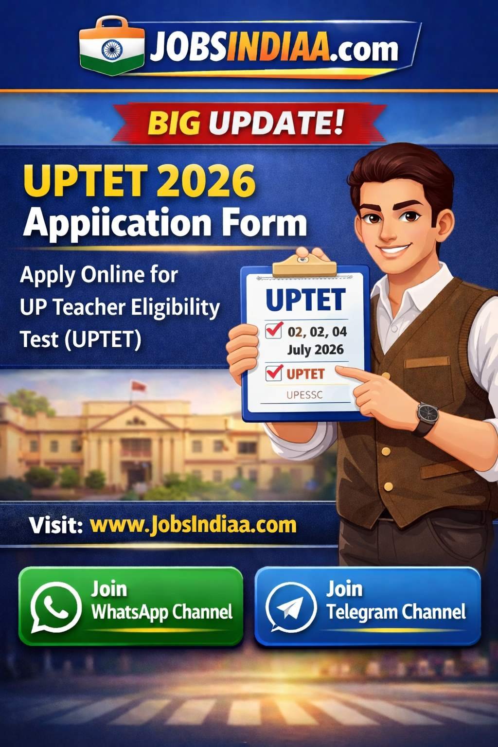 UPTET 2026 Application Form Notification