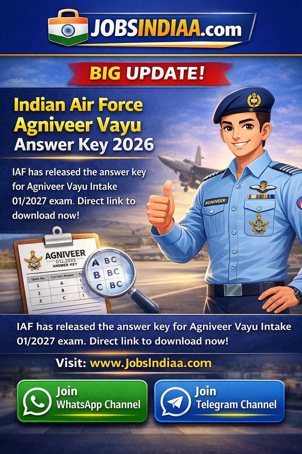 Indian Air Force Agniveer Vayu Answer Key 2026