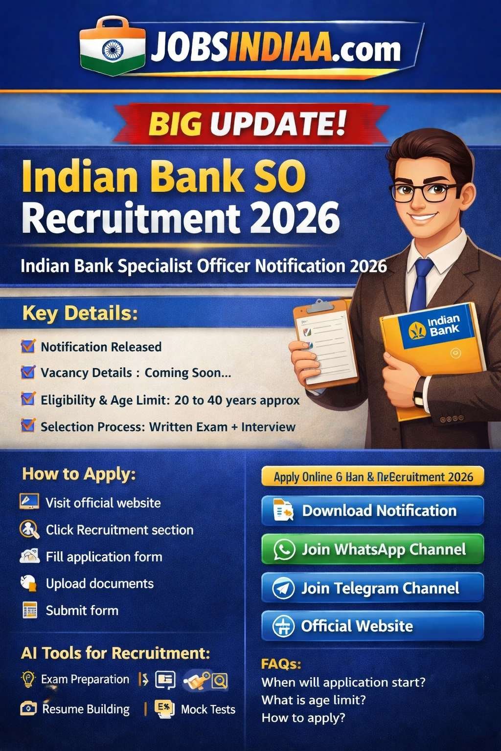 Indian Bank SO Recruitment 2026