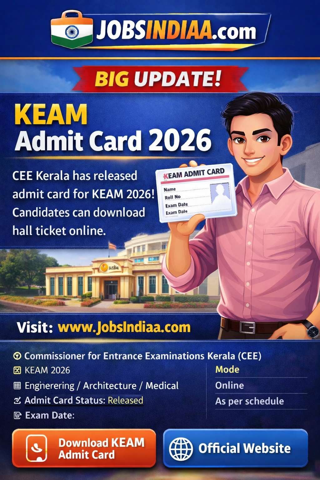KEAM Admit Card 2026