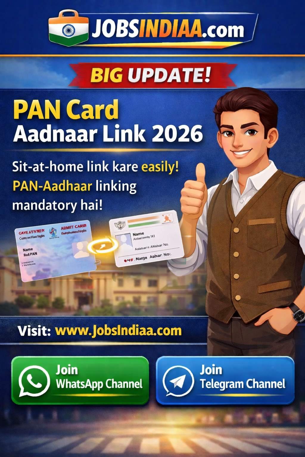 PAN Aadhaar Link 2026 Process