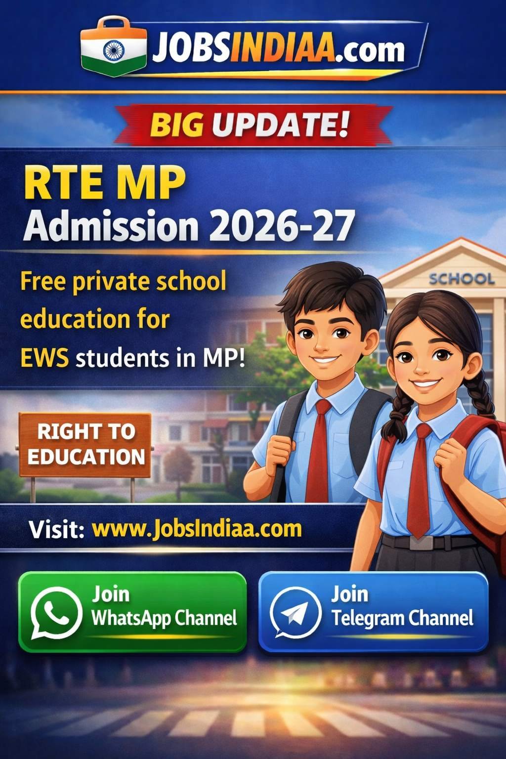 RTE MP Admission 2026-27 Notification