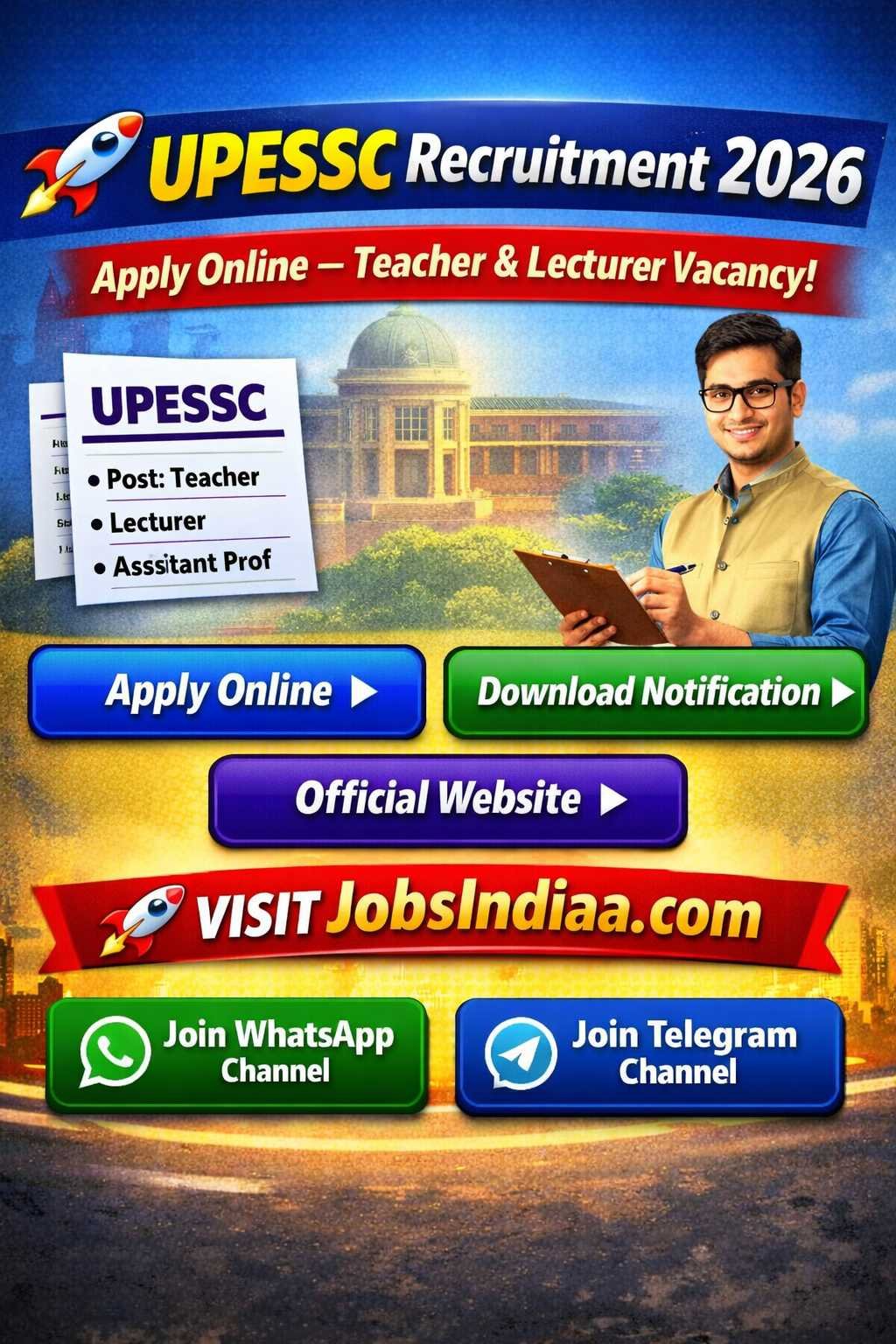 UPESSC Recruitment 2026 Notification